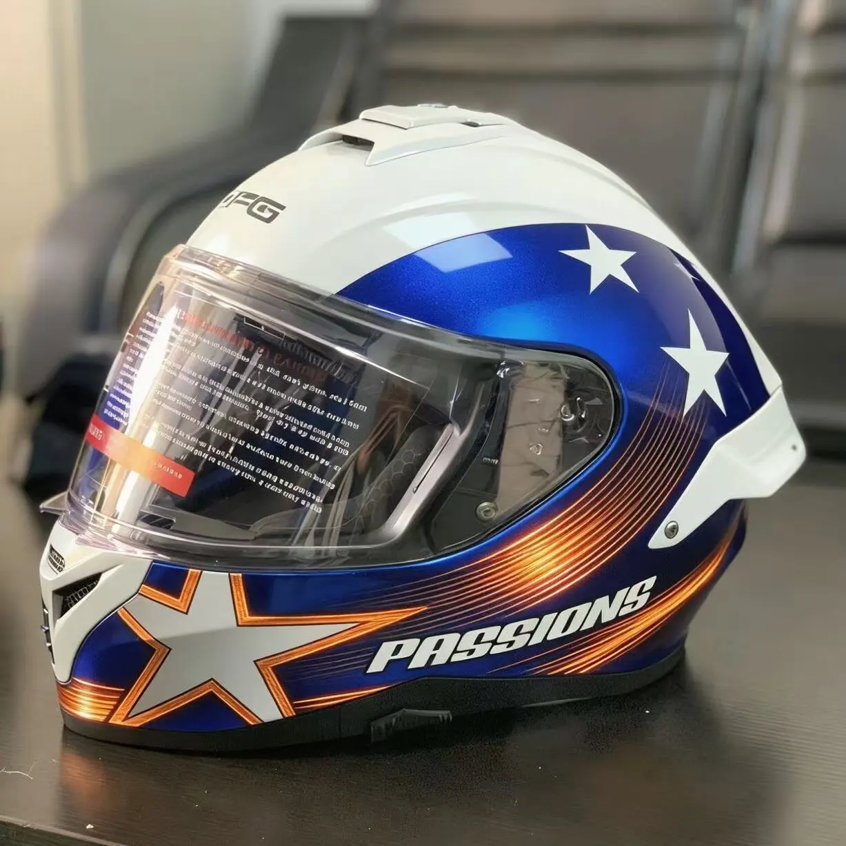 South American Best-selling DFG Full Face Motorcycle Helmet ABS PC Dual  Visor Quick Release DOT Approved Protective Gear
