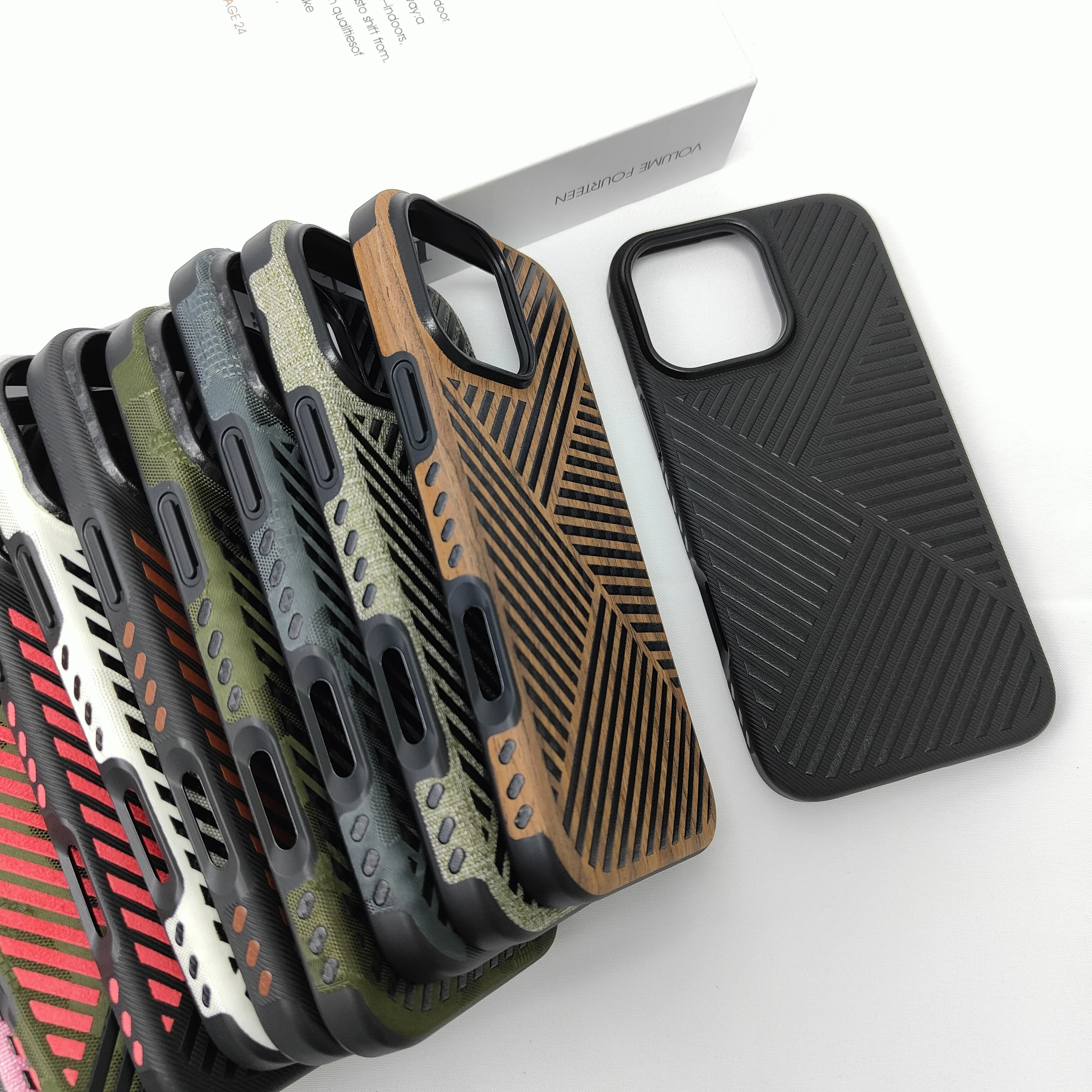 product luxury artificial leather shockproof phone cases for 16 15 14 13 12 11 plus pro max camera protection sjk571 for-5