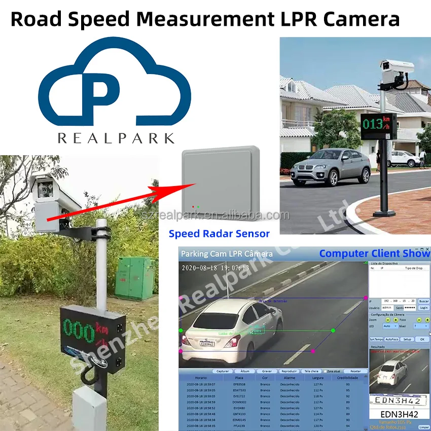 High Quality 3MP AI Traffic Road Enforcement LPR Camera