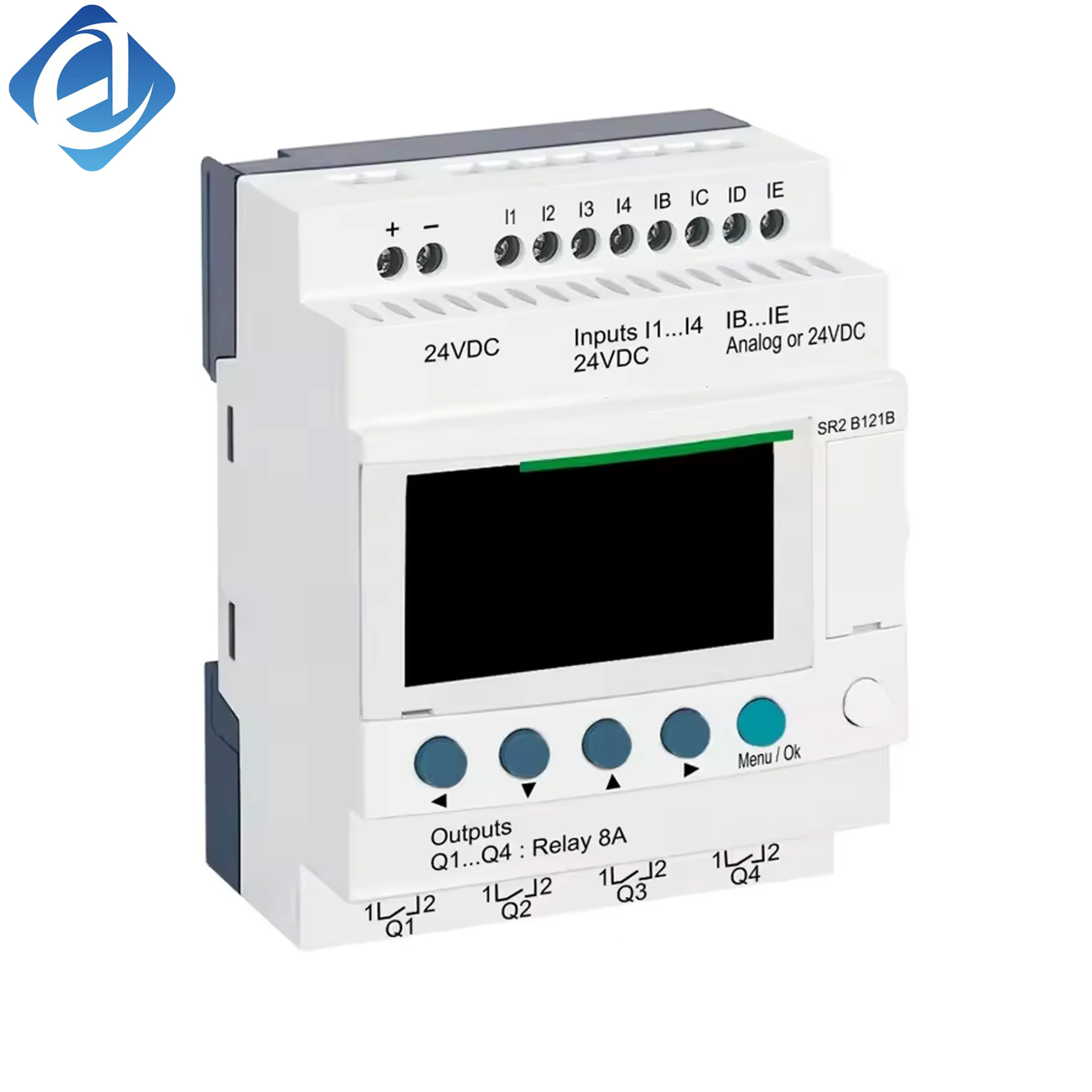 New Original SR2B121B Zelio compact smart relay. Stable simple logic control, easy parameter setting, low power consumption and durable operation, widely applied to small mechanical equipment, electrical loop control