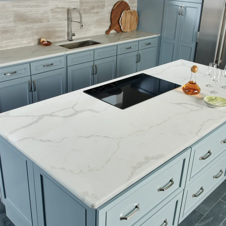 Plans de travail en pierre Calacatta Quartz