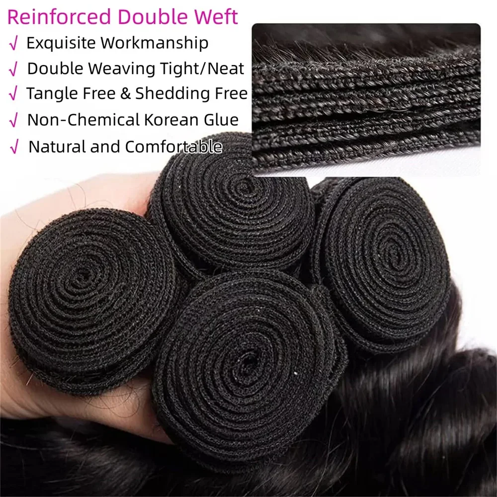 Indische Remy-Body-Wave, 71,1 cm, 76,2 cm, 78,3 cm, unbehandelt, 100 % menschliches Haar, wassergewellte Extensions, 1 3 4 Bündel, Deal für Frauen_voghion.com