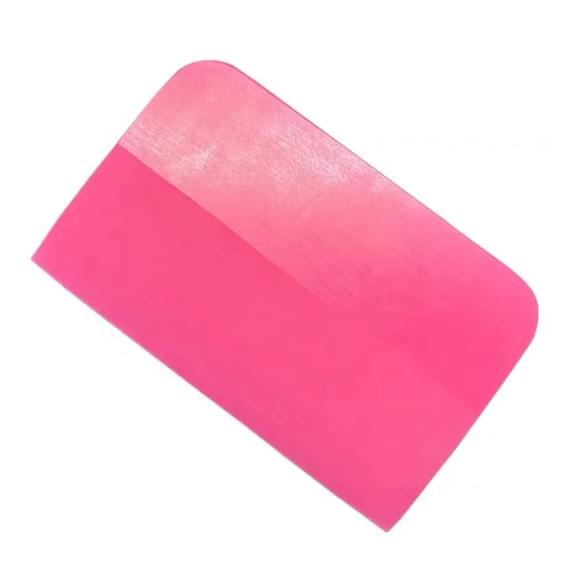 Pink Rubber Scraper Soft Wrapping Car Tools Wash Accessories Vinyl Tint Window Film Glass Water Removal TPU PPF Squeegee