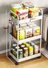Three-layer white trolley