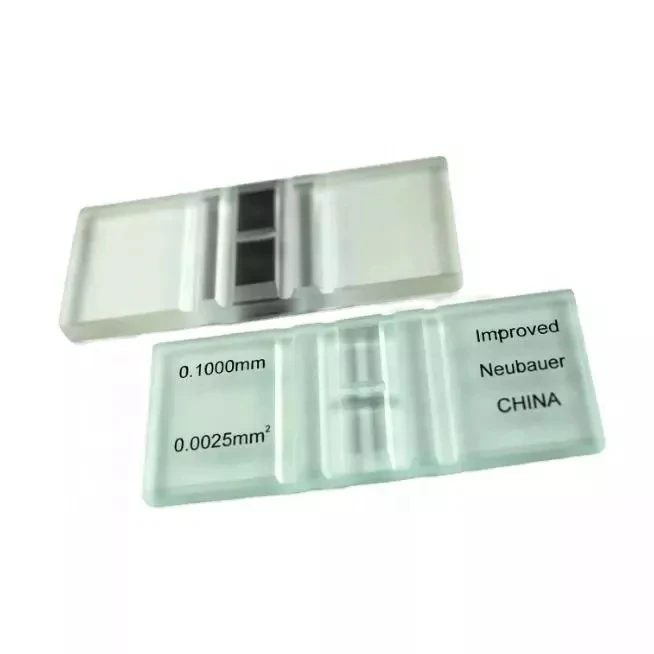 Lab Use Medical Disposable Laboratory Hemocytometer Neubauer Counting Chamber With Bright Line