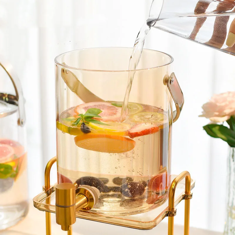 Selected Light Luxury Glass Water Cup Set for Household Fruit Tea Large Capacity Cold Water Kettle with Faucet