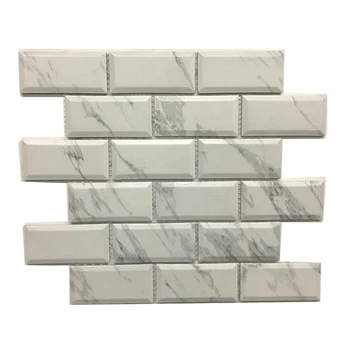 Waterproof Bathroom Wall Tiles In Philippines Glossy 290mm X 290mm White Porcelain Carrara Subway Tile