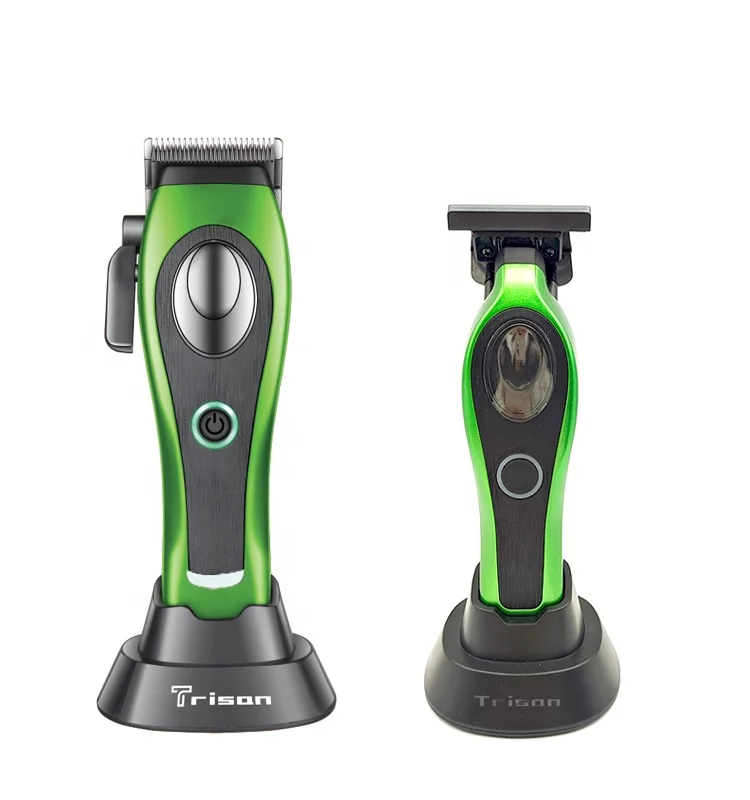 Trisan M3C & M3T Combo Destroyer Hair Clipper & Trimmer Set Cordless Hair Cutting Machine for Barber Salon