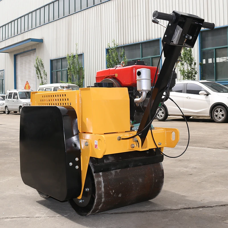 FREE SHIPPING Manufacturer Factory Price Hand-push Double Drum 500kg Small Body Asphalt Road Roller Compactor  for Sale