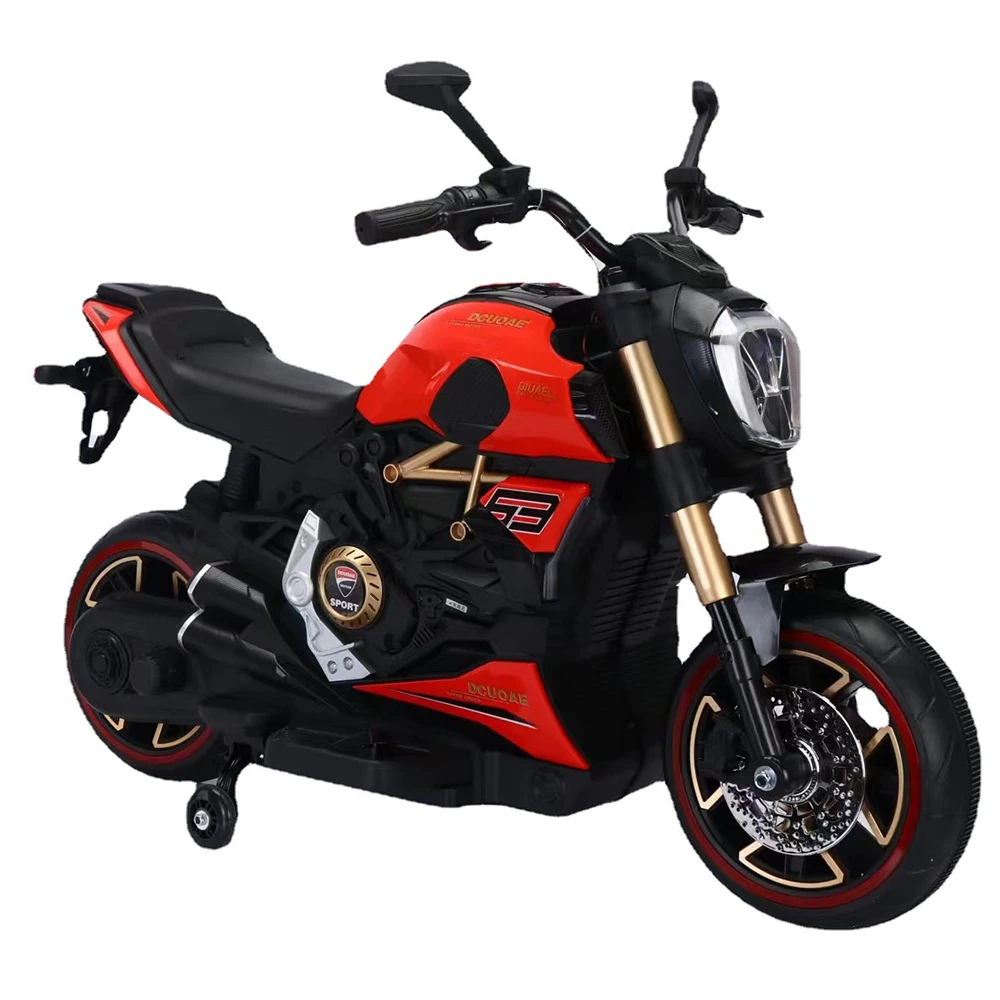 New Model Large Size Children Electric Motor Car for 2-8 Years Old Seatable Double Person Rechargeable Tricycle