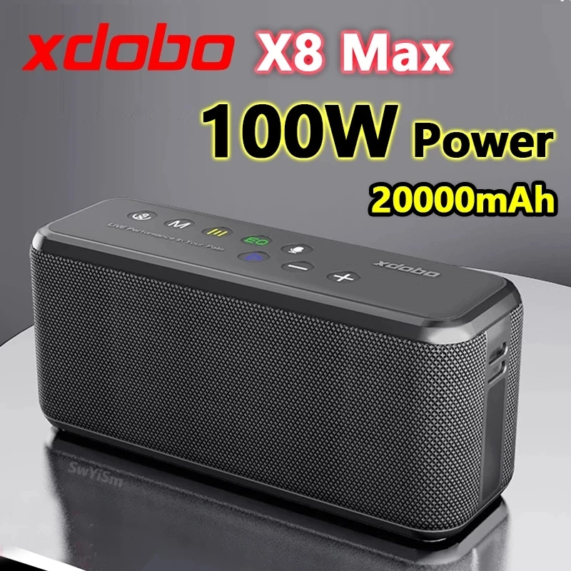 XDOBO X8 Max Portable Speaker - 100W Waterproof TWS Bluetooth