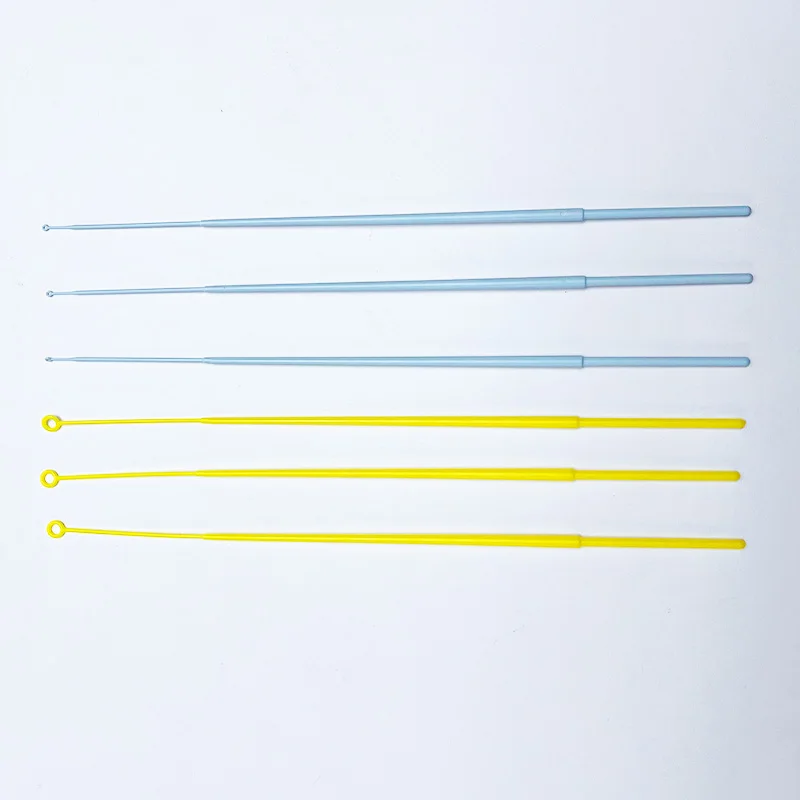 Bacteriological Lab Use Reusable Medical 1ul 10ul Plastic Disposable Inoculating Loops Sterile Steel Wire Loop