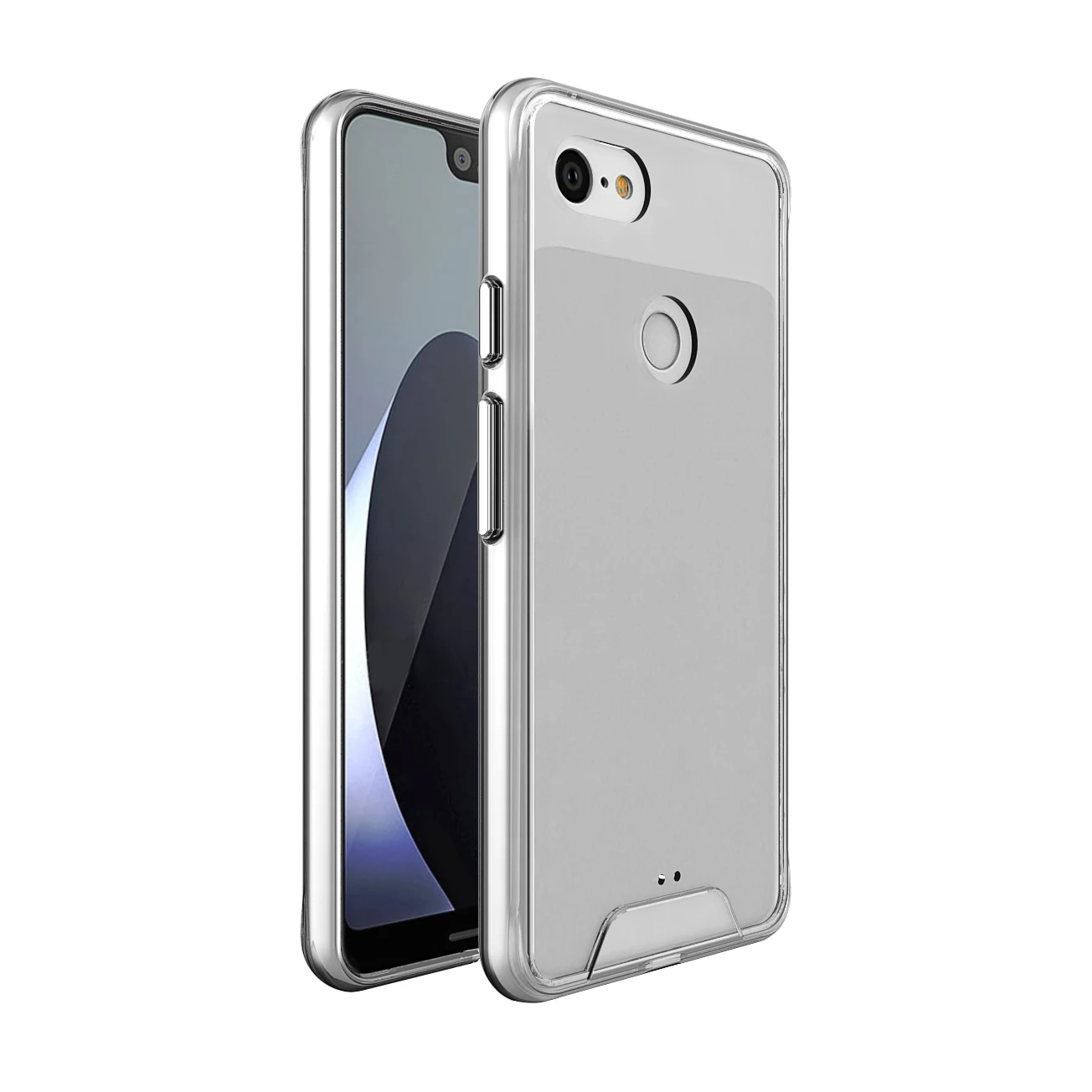 Clear Phone case for Google Pixel 3 Mobile Phone Skin PC TPU Hybrid Transparent Phone Covers for Pixel 3XL 4 5 6 7 Pro