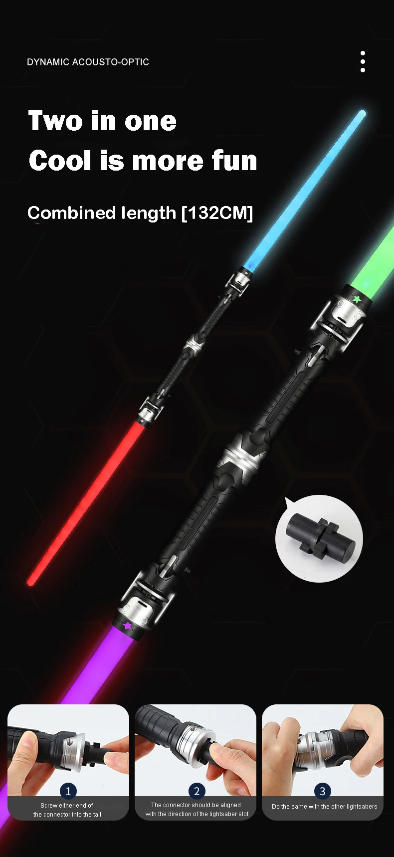 Wholesale Lightsaber Dueling Cosplay Colorful Led Flashing Laser For