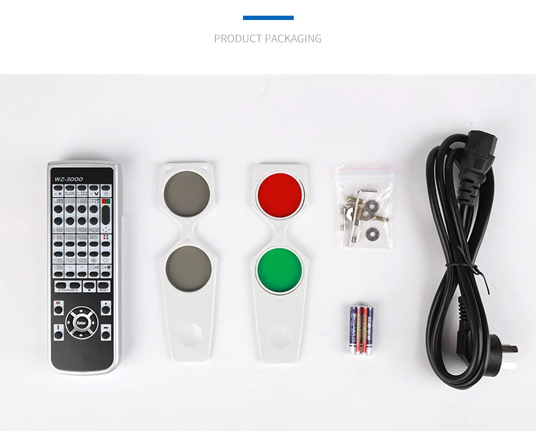 Rightway Brand Auto Chart Projector WZ3000B Ophthalmic Eye Auto Chart Projector Complete 3D polarized Red and Green Lens