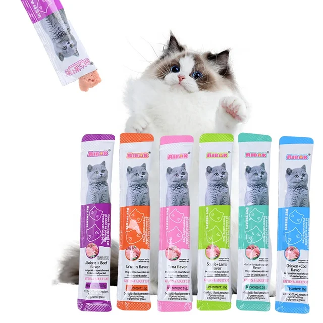 Wholesale Pet Snacks Salmon Chicken Adult And Young Cats Nutritional Cat Strips Wet Food