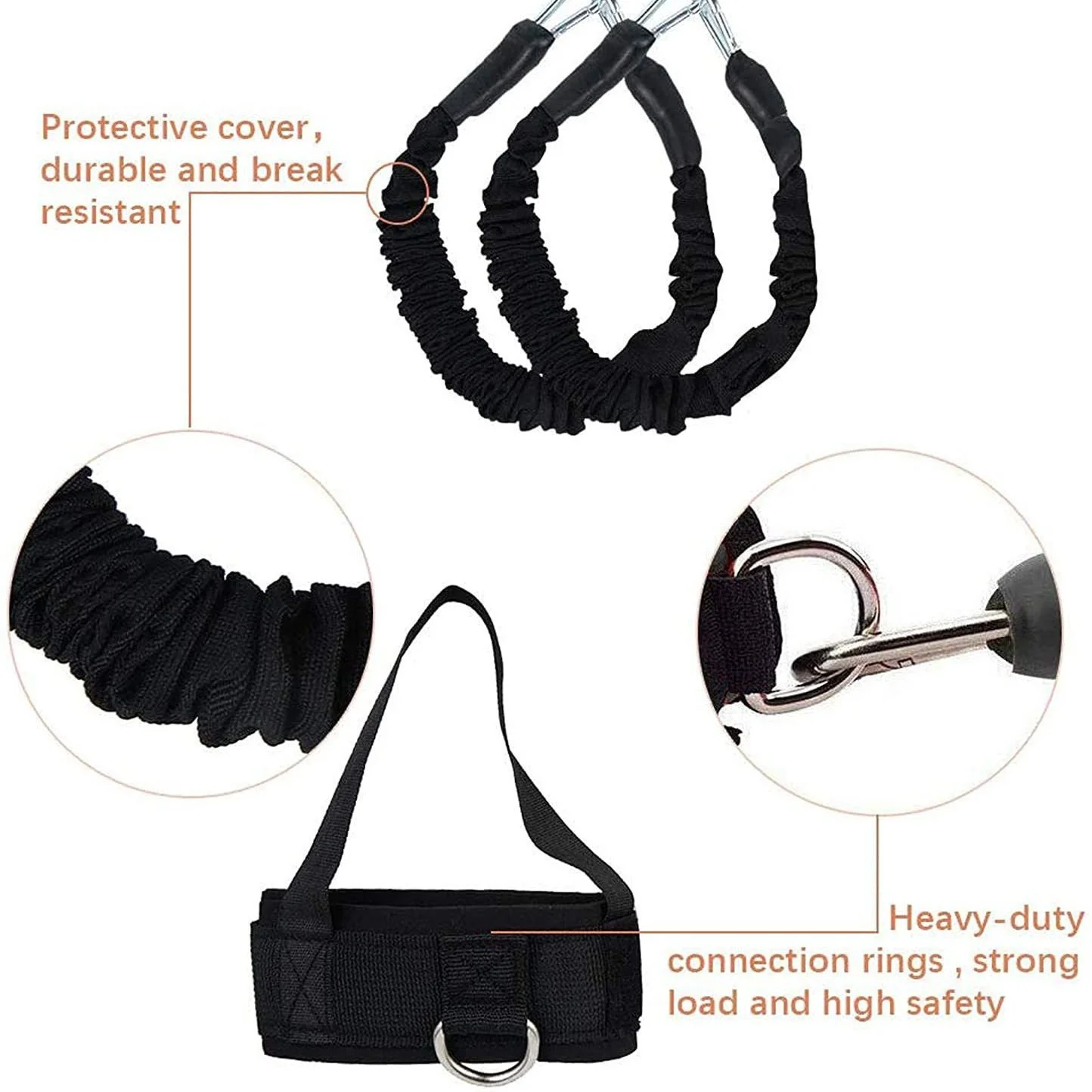 Boxing Resistance Bands Set Stretching Strap for Rebound Power Trainer Aekwondo Indoor Fitness Resistance Trainer