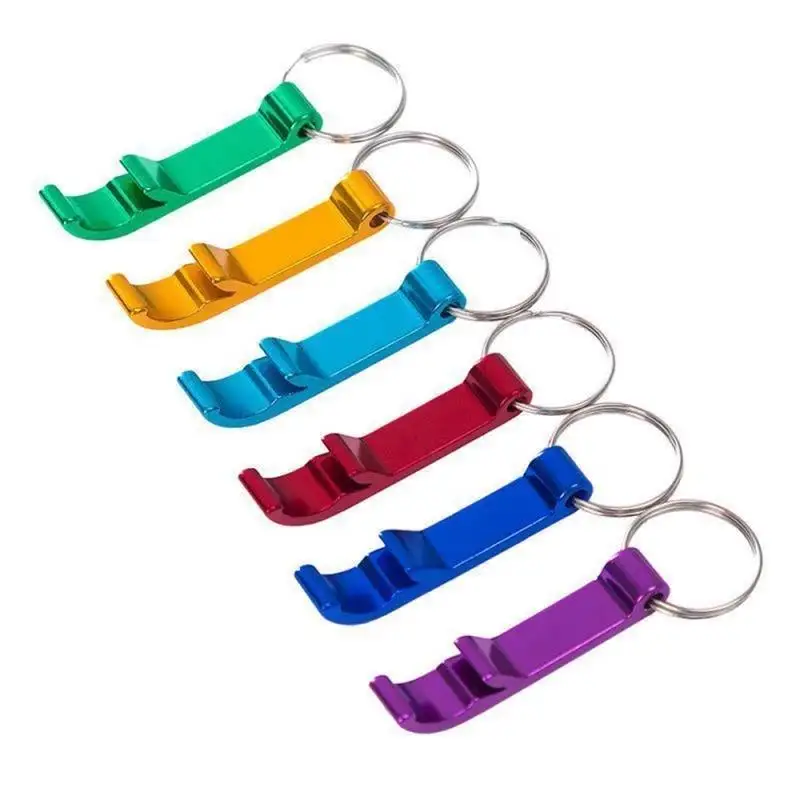 Promotional Advertise Gifts Aluminum Alloy Oem Metal Opener Beer Can Beer Opener Keyring Key Chain