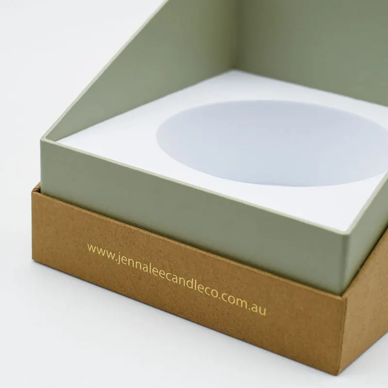 Hot-Selling Custom Printing Logo Tealight Rigid Cardboard Box Luxury Perfume Candle Gift Box Packaging details