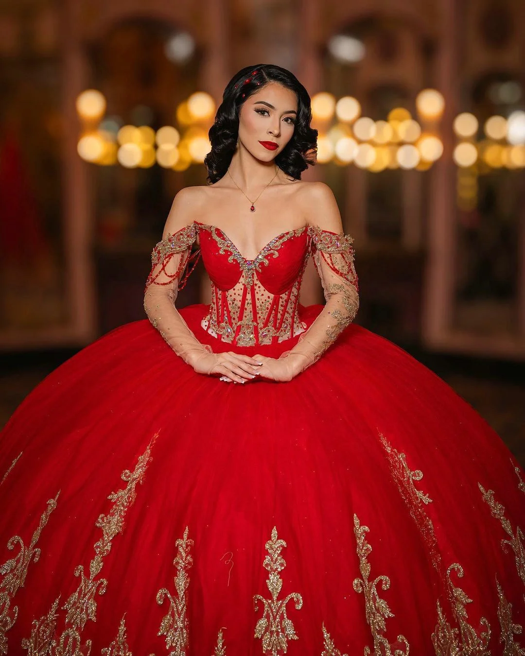 Mumuleo Long Sleeve Metallic Sequin Beading Red and Gold Quinceanera Dress With Multi Color Crystals| Alibaba.com Mumuleo Long Sleeve Metallic Sequin Beading Red and Gold Quinceanera Dress With Multi Color Crystals| Alibaba.com