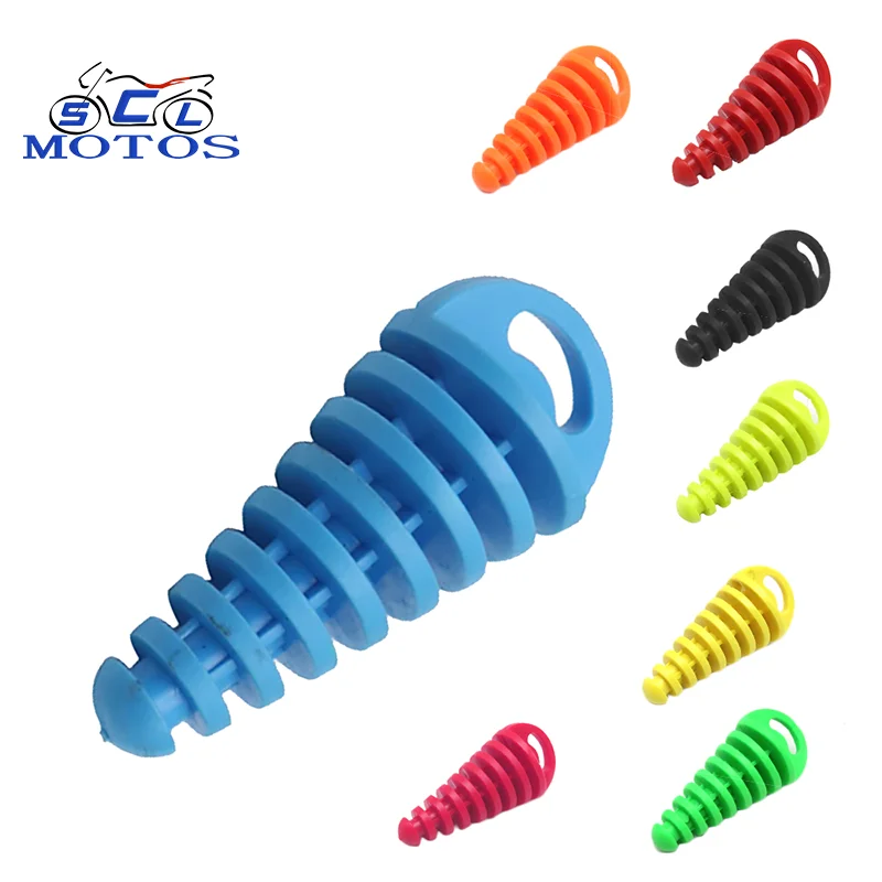 Color : Blue Durable Stylish Motorbike Accessories 1pcs PVC Air-Bleeder Plug Exhaust Silencer Muffler Wash Plug Pipe Protector Motorcycle Exhaust Pipe Motocross Tailpipe Easy to Install ,Color:Black 
