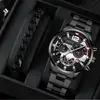 4 black watch + black bracelet