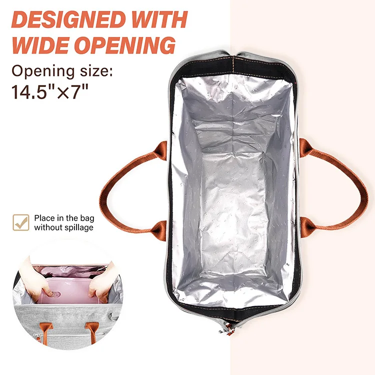 Eco-friendly waterproof cooler bag lightweight outdoor shopping insulated lunch tote bags