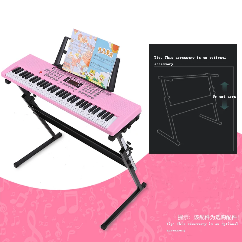 BD Music Digital 61 Keys Electronic Musical Kids Toy Keyboard For Wholesale supplier