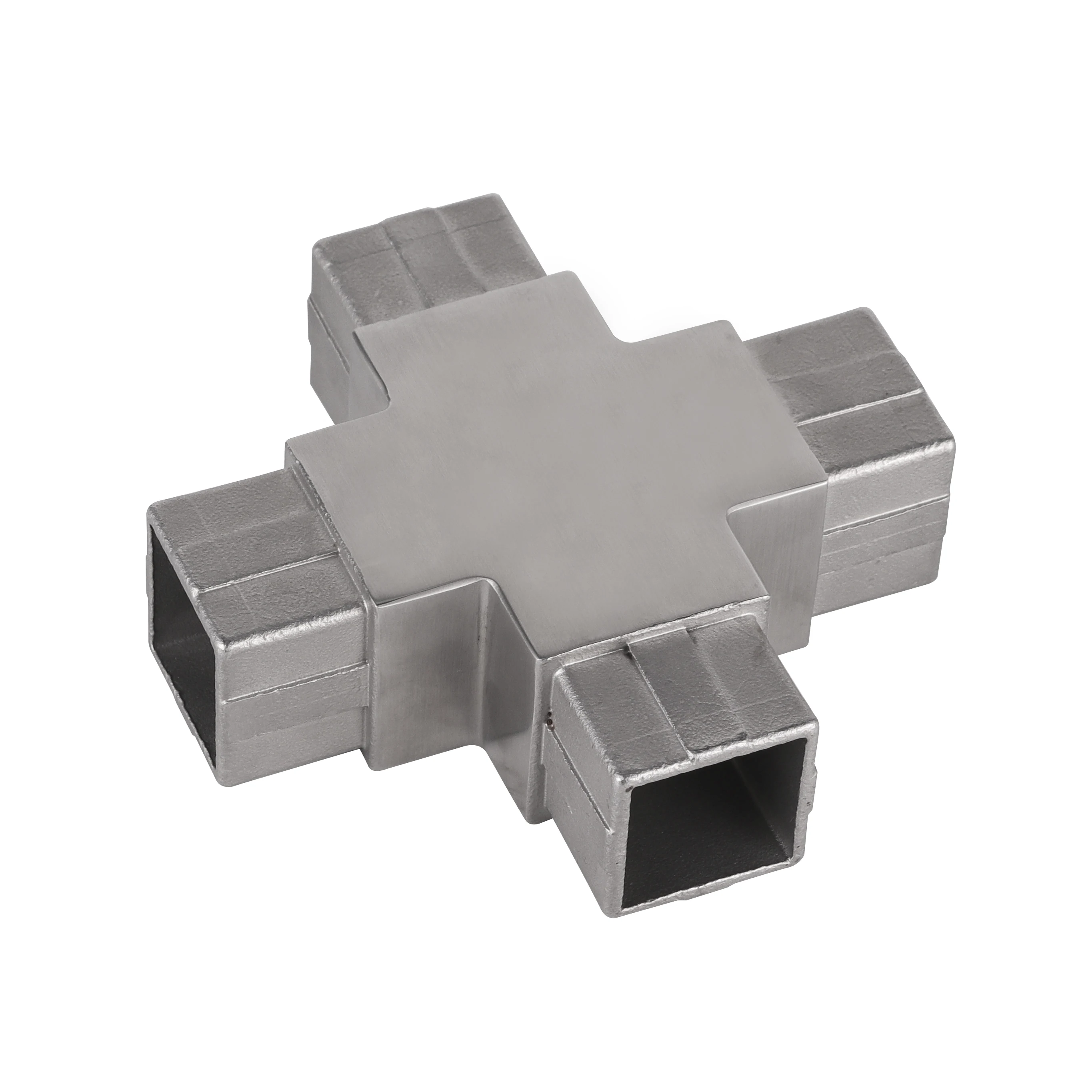 Factory Direct Stainless Steel 4 Way 90 Degree Corner 40mm Square Tube Connectors Square Pipe Connector