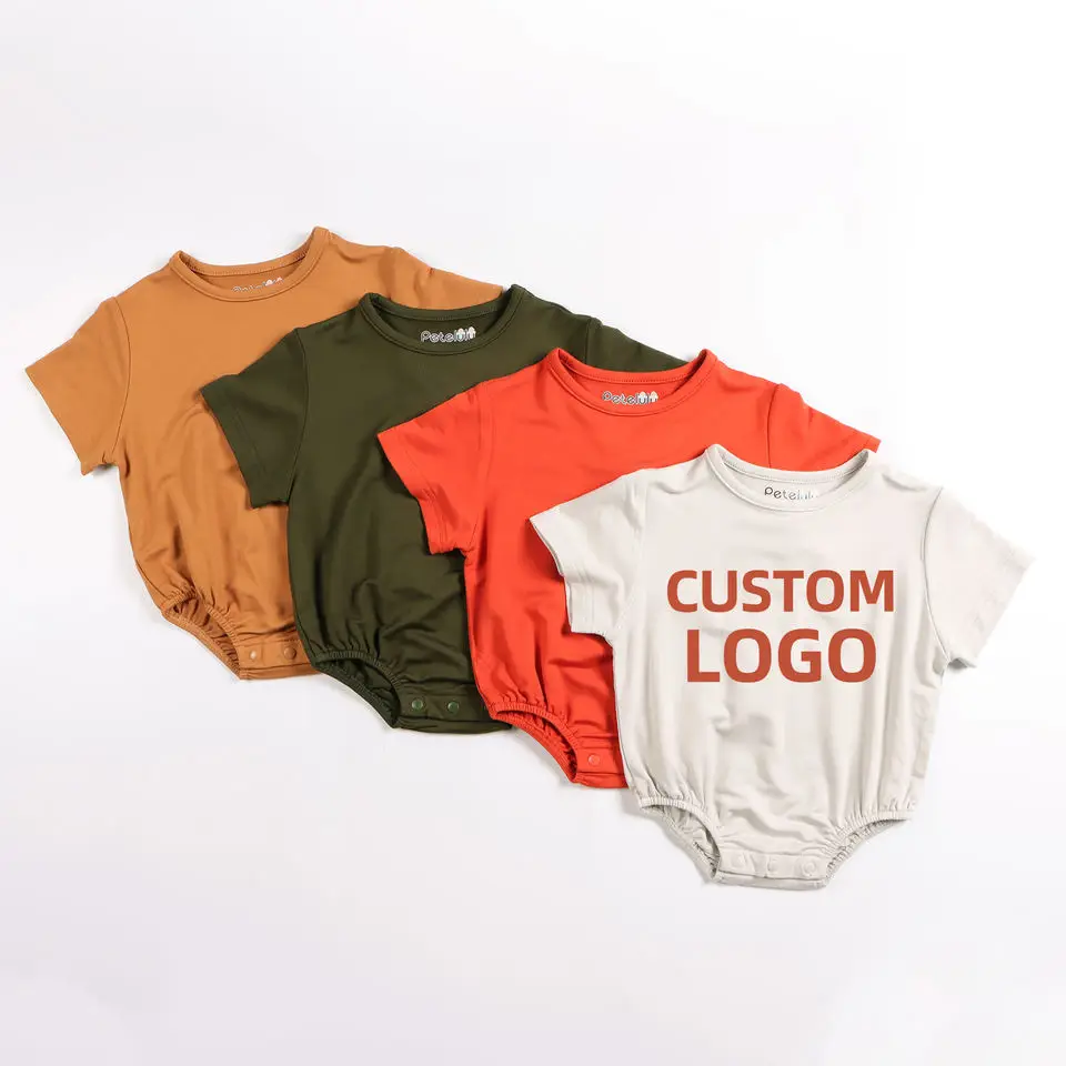 Органическое бамбуковое материал комбинезон детская одежда продуктов пользовательские бамбука детские пижамы, Детская одежда