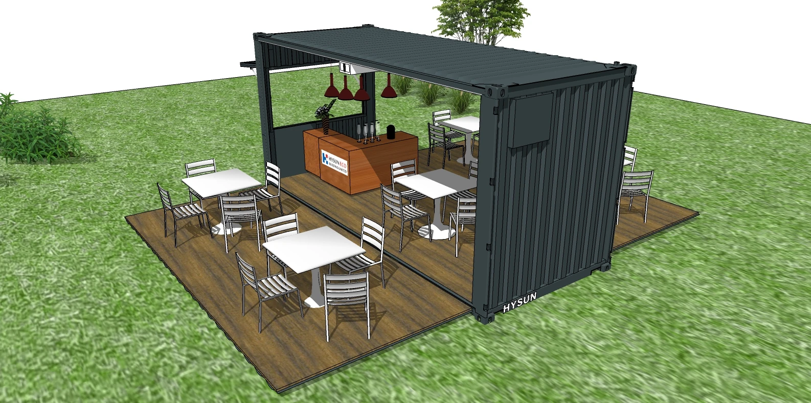20ft Container Kiosk - Versatile Solutions for Display Racks