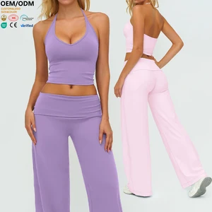 XW-EBX5529 Sleeveless v Neck High Quality Custom Elastic Workout Quick Dry Breathable Yoga Fitness Women's Sports Tank Top