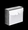 Boîte de papier carrée en acier inoxydable
