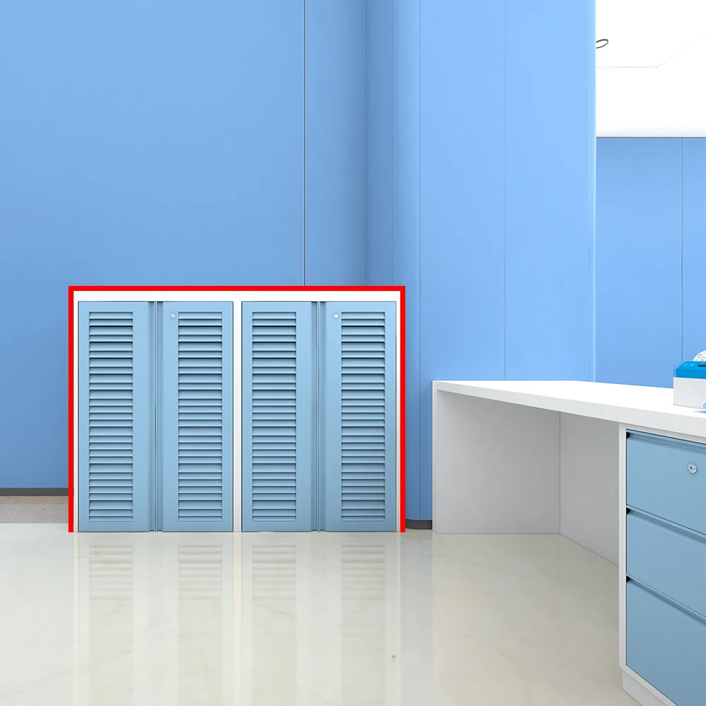 Stainless Steel Medical Record Trolley Cabinet for Hospital & Clinic Modern Design Furniture for School Tool Storage 5
