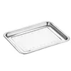 Magnetic 410 stainless steel square tray, 2cm high
