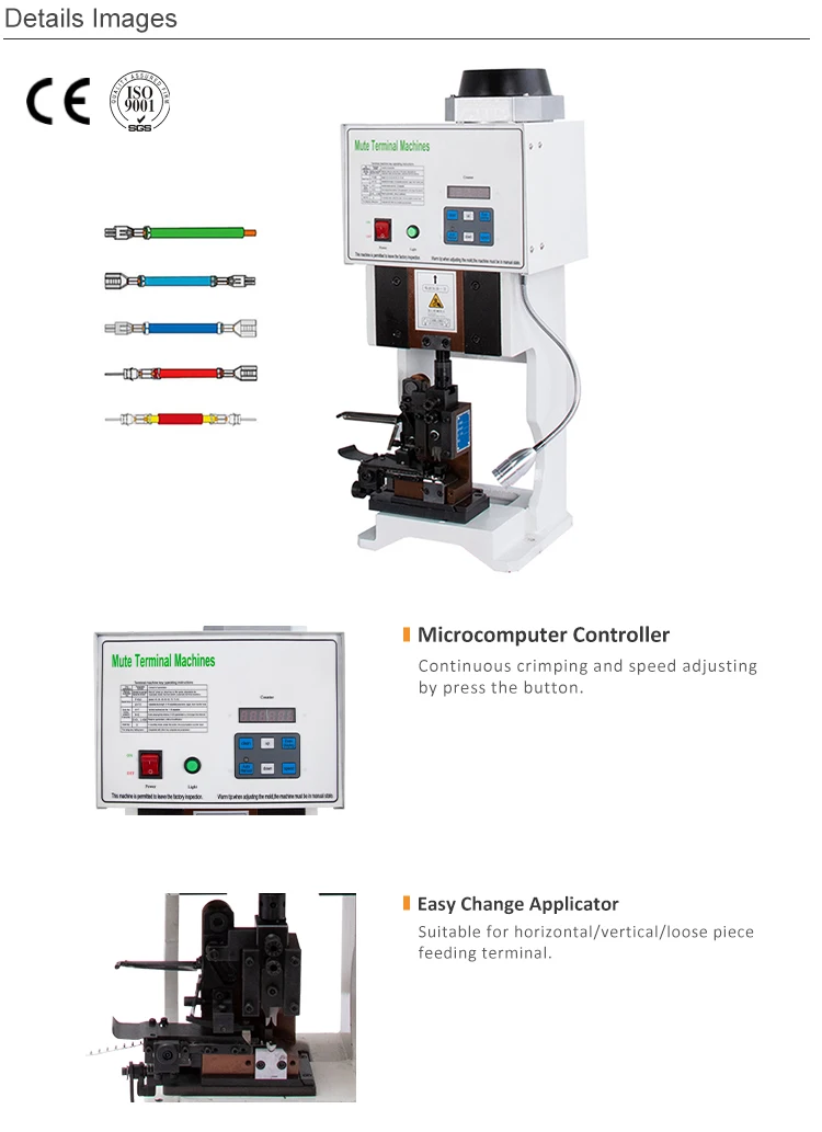 Eastontech Automobile Wire Harness 1.5T/2T Semi Automatic Terminal Crimping Machine Cable Crimp Machine Wire Crimper