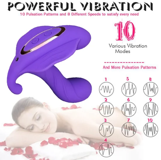 Elephant Shaped Strapless Remote Vibrator Wireless Dildo Vibrator for Women Lesbian Pussy Massage Masturbating Sex Orgasm