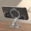 Soporte de anillo magnético de doble cara plateado