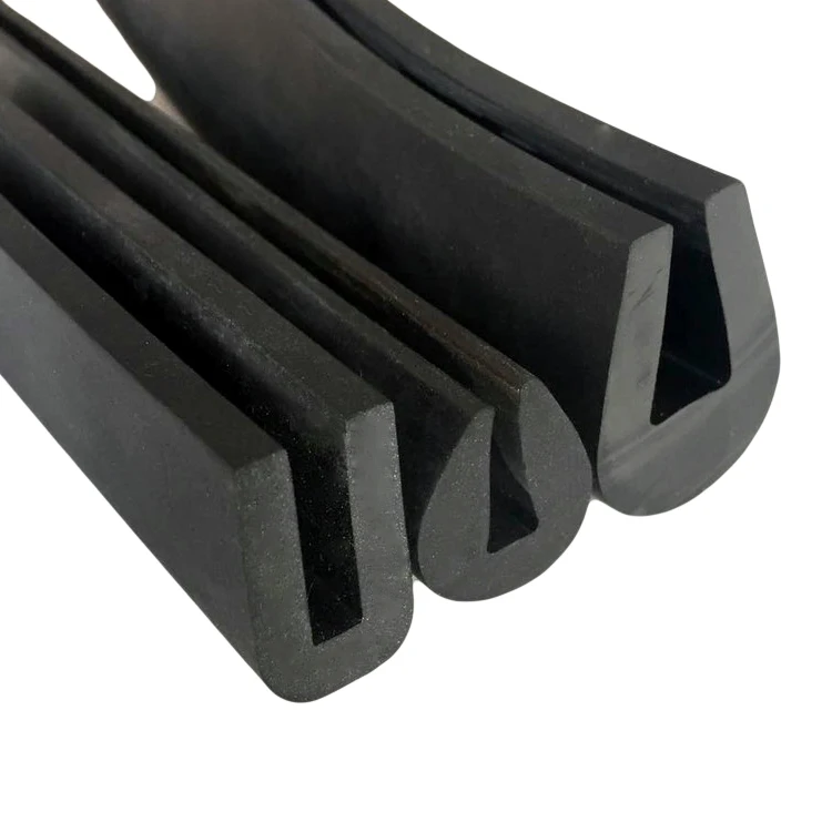 C Shape Rubber Profiles U Type EPDM Rubber Extrusion Parts Window Weather Strip Various Sizes Can Be Customized
