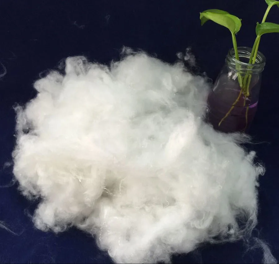 Microfiber filling material for stuffing pillows
