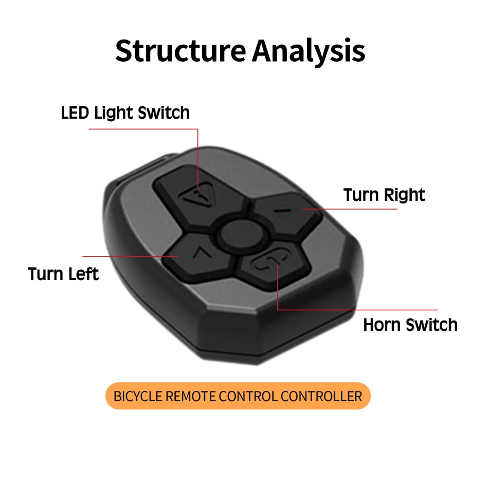 RTS Bicycle Front Light USB Rechargeable Led 120dB Horn Siren Wireless Remote Control Bike Light Alarm
