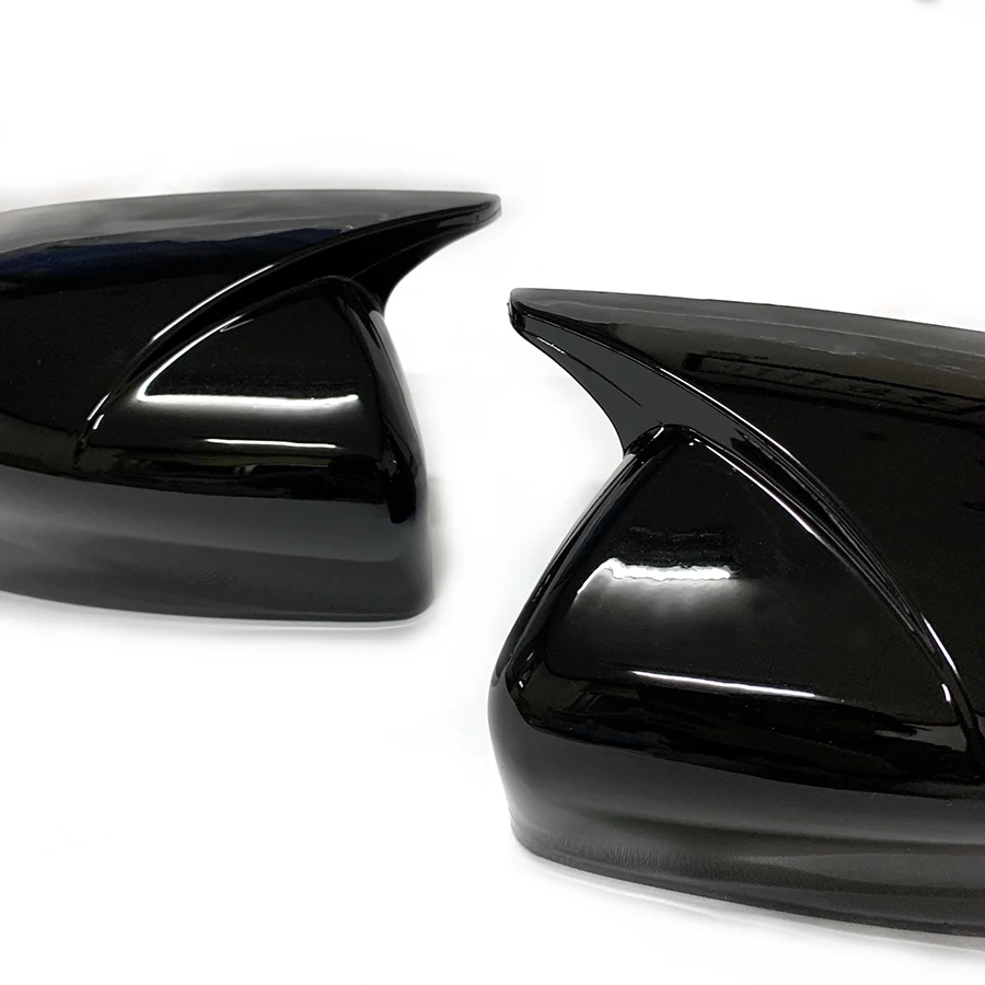 product for nissan sylphy 2012   2019 rearview side mirror cover horn style gloss black auto body spare parts exterior side mirror cover-6