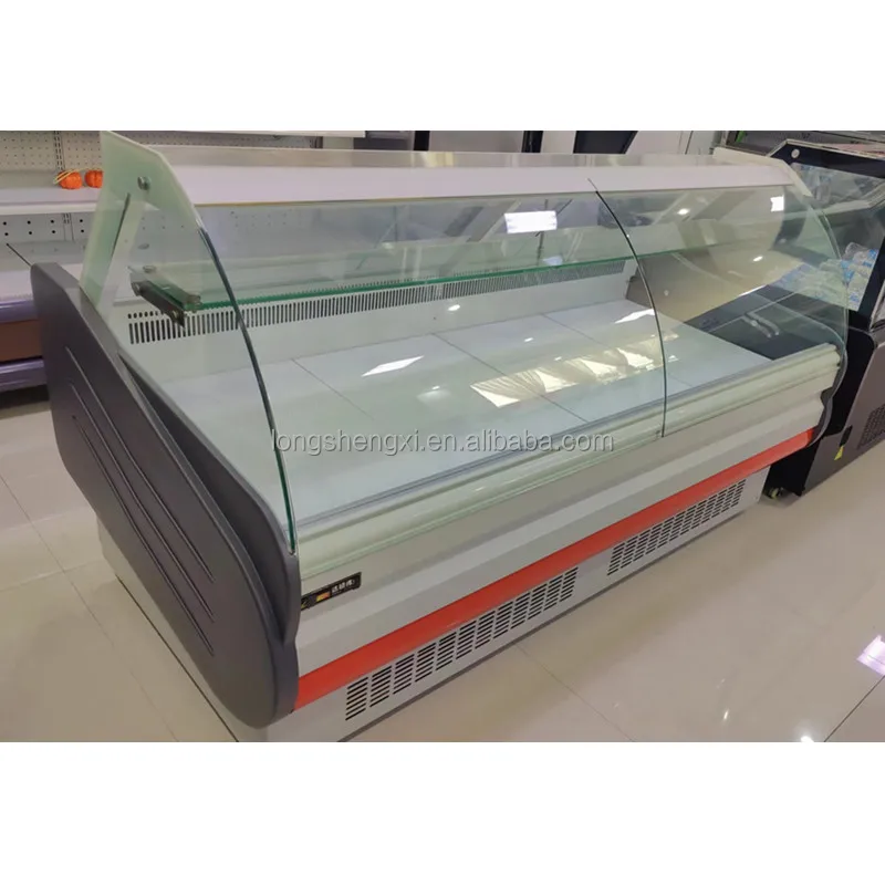 Fresh Meat Open Display Fridge Commercial Meat Freezer Refrigerator