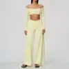Yellow Top+Pants Set