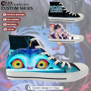 New 2026 Custom logo Canvas Trendy Shoes Lace up Spring High Top Summer Men Fashion Canvas Casual Shoes Designer Shoes Men