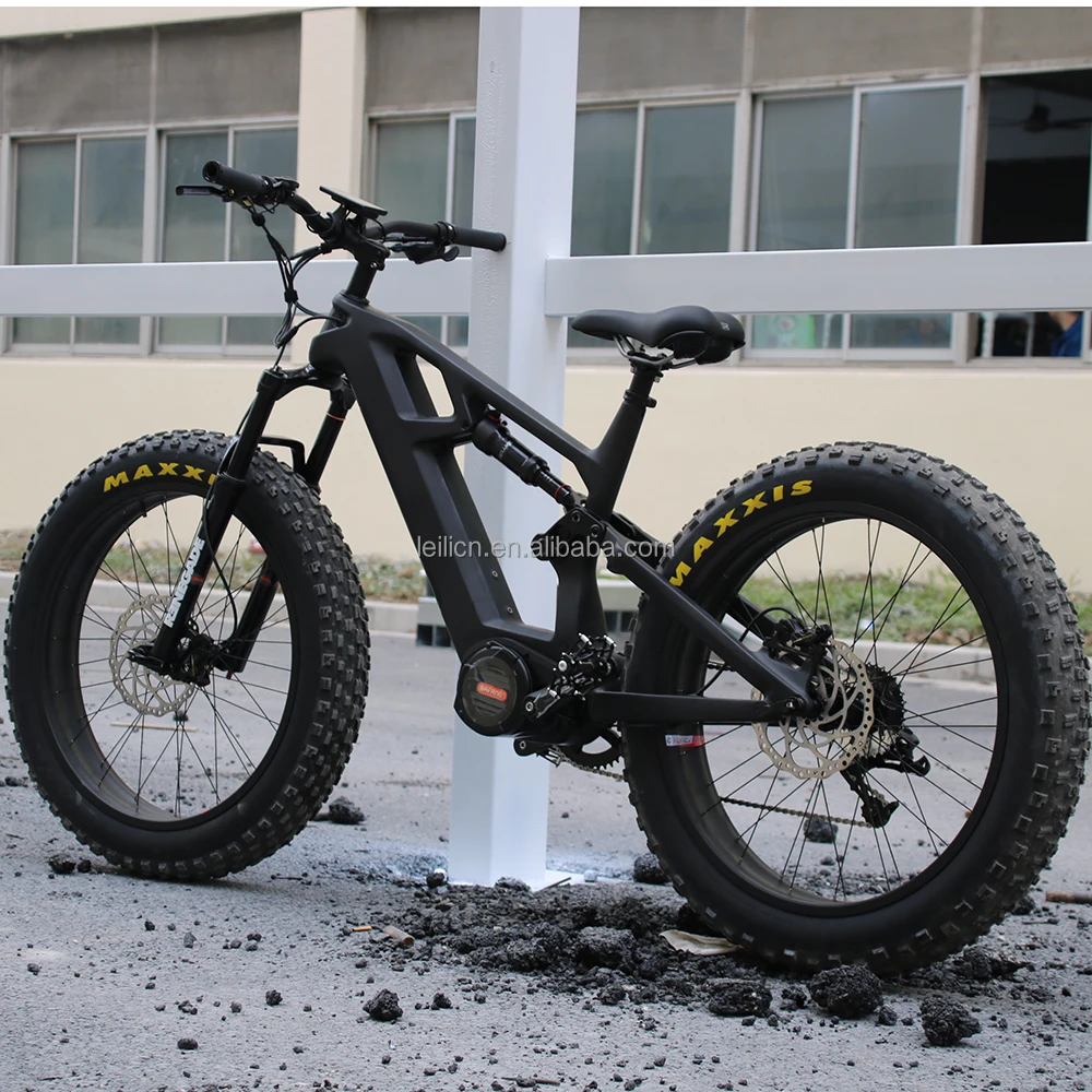 2021 Carbon Fiber Fat Bike Full Suspension/new Fat Tyre Bike Big Wheels