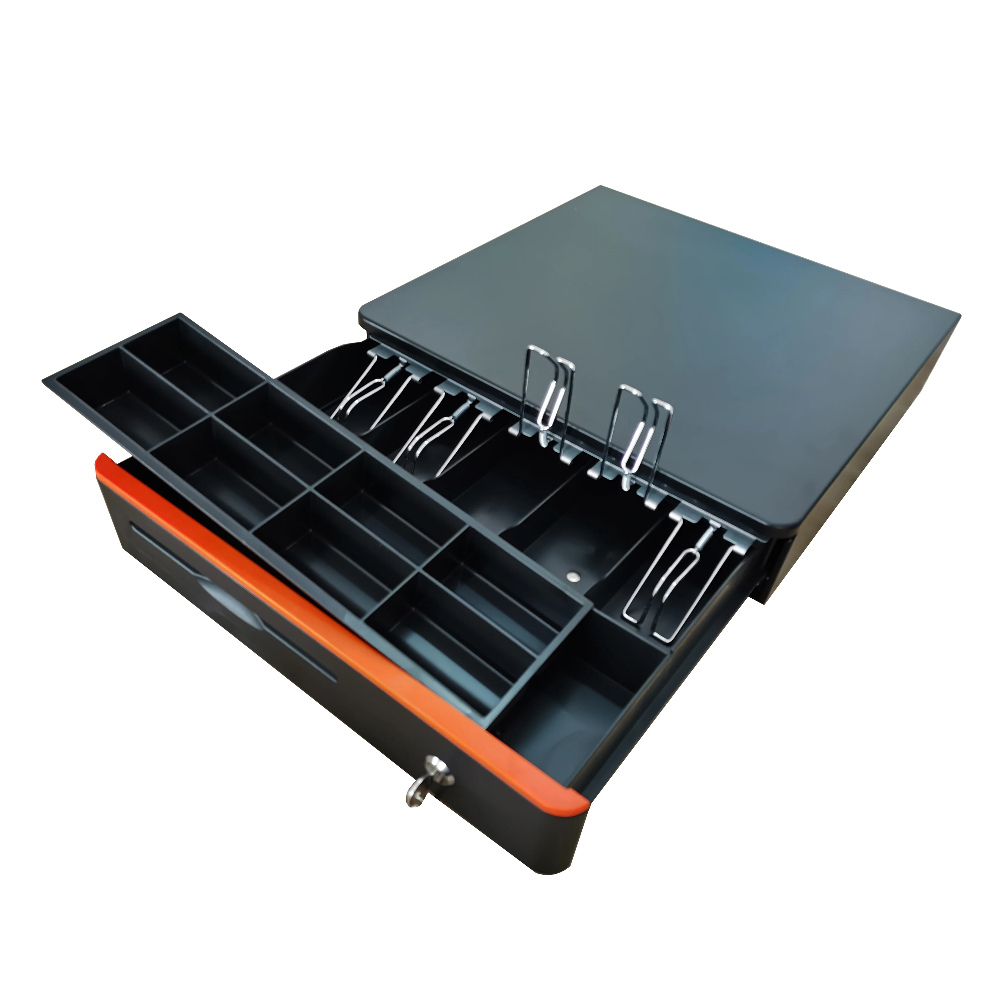 HER-405R Custom Cheap 5 Bill 8 Coin Cash Tray Retail Store Lockable Register Cash Box, Pos Cash Drawer For Wholesale