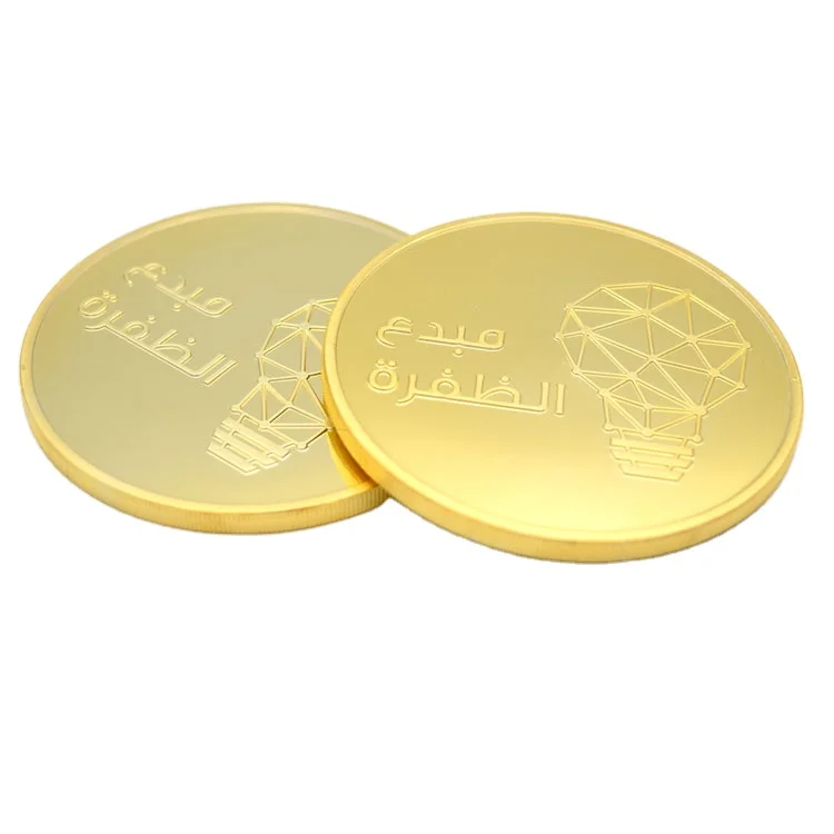 High Quality Dubai Coin Custom Gold Souvenir Metal Coin Making Coin Dies with Acrylic Box