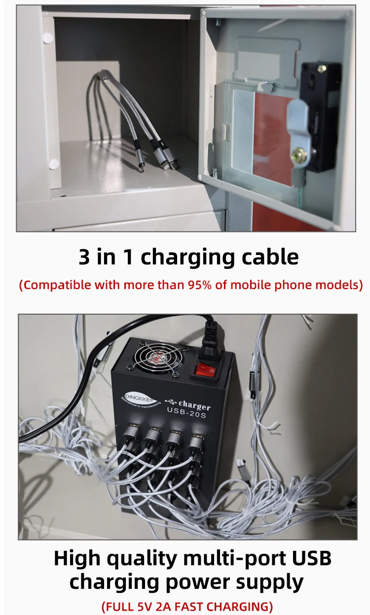 cell phone charging locker smart cabinet public charger locker