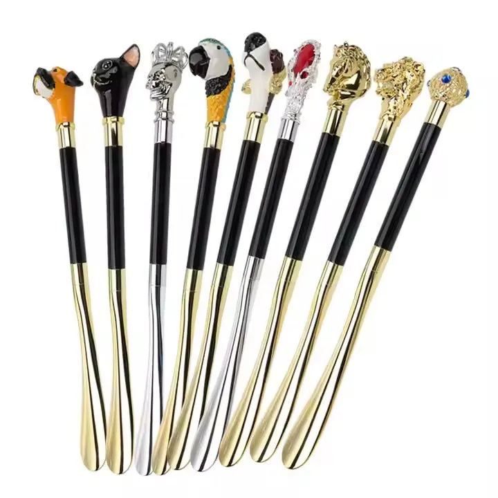 Логотип голова животного модная одежда обувь помощник роскошный длинный рожок для обуви